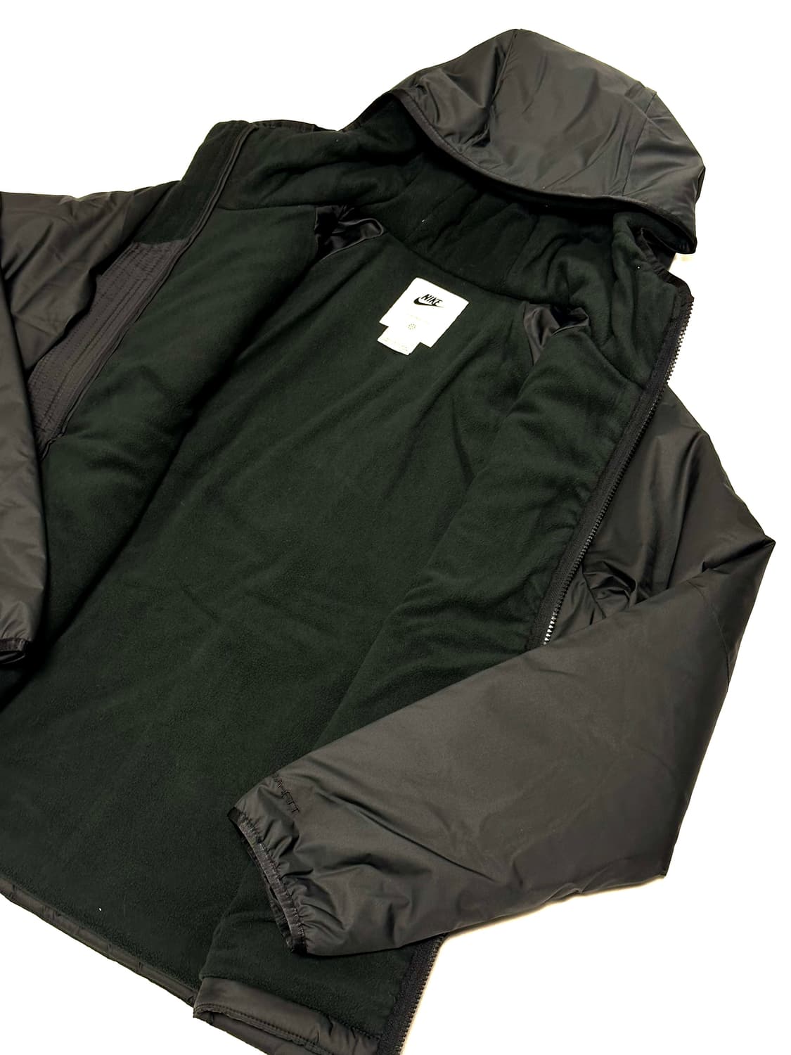 (XL) 나이키 리펠 레가시 후드 기모 경량 패딩 자켓 블랙 새제품 상품이미지4