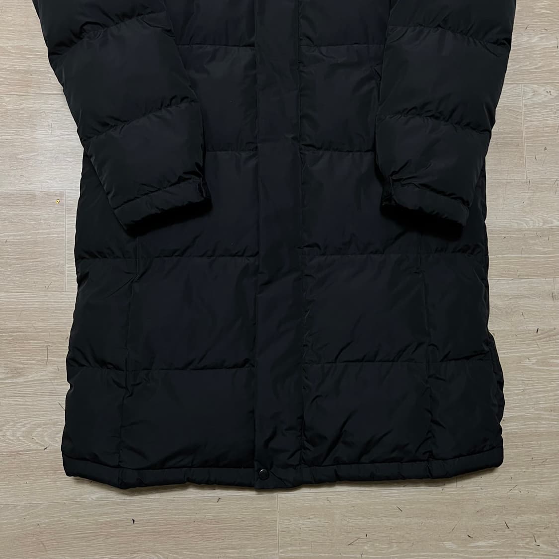 프로스펙스 로고 베이직 후드 롱패딩 점퍼 [블랙] M/95 상품이미지3