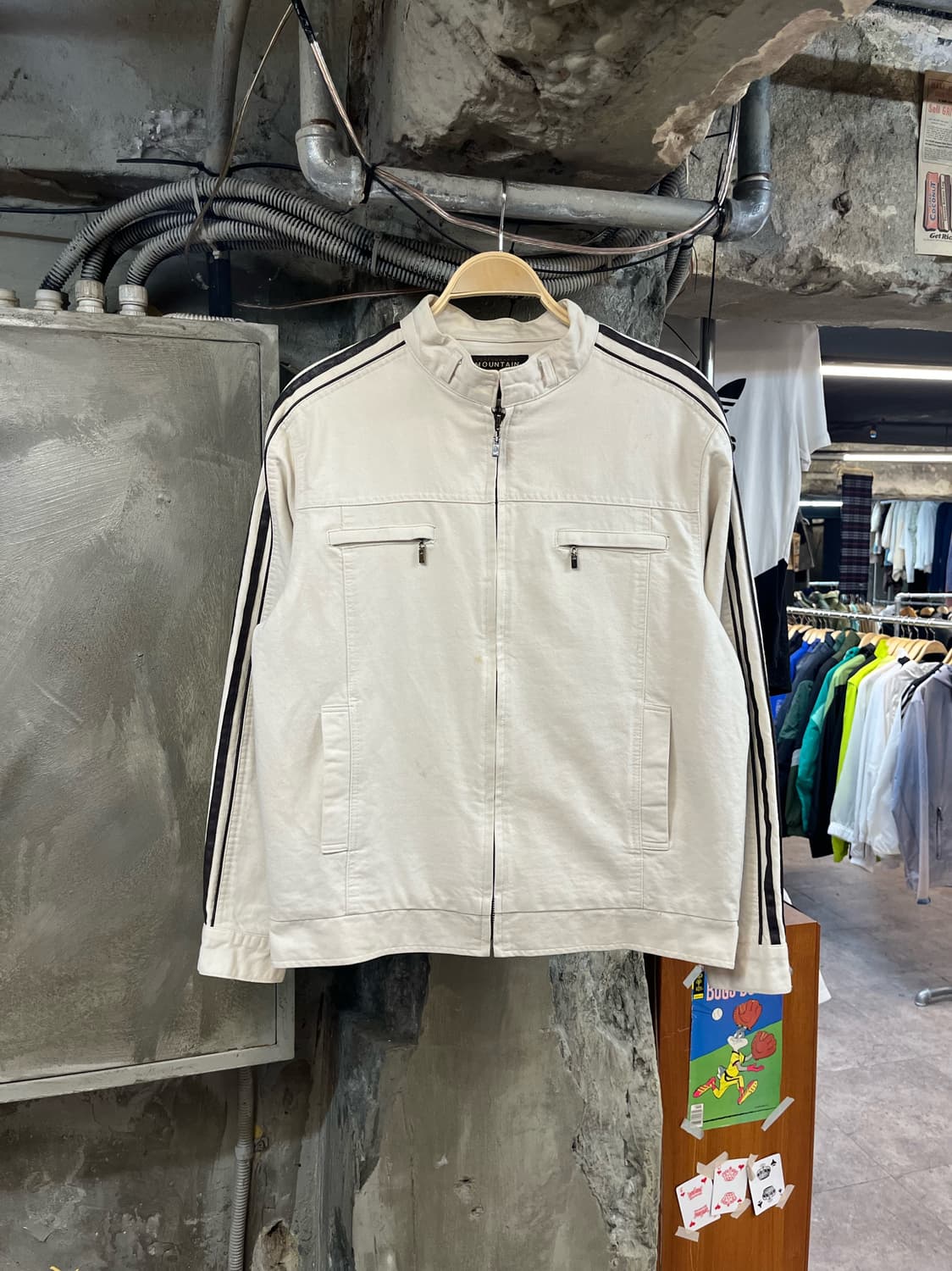 빈티지 바이커 자켓 아이보리 #csz2793 상품이미지1