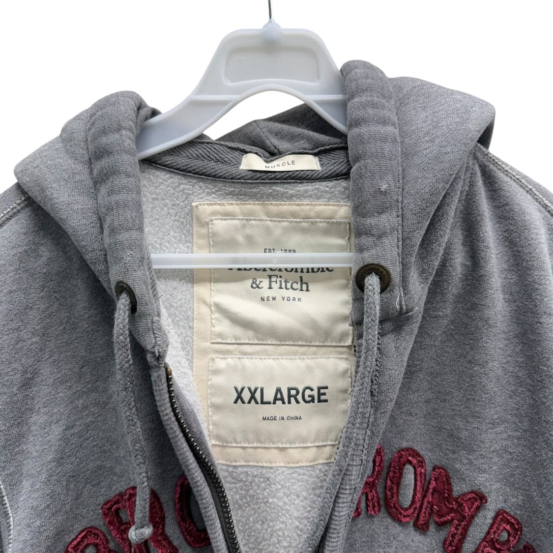 [XXL] 아베크롬비 그레이 후드집업 상품이미지5