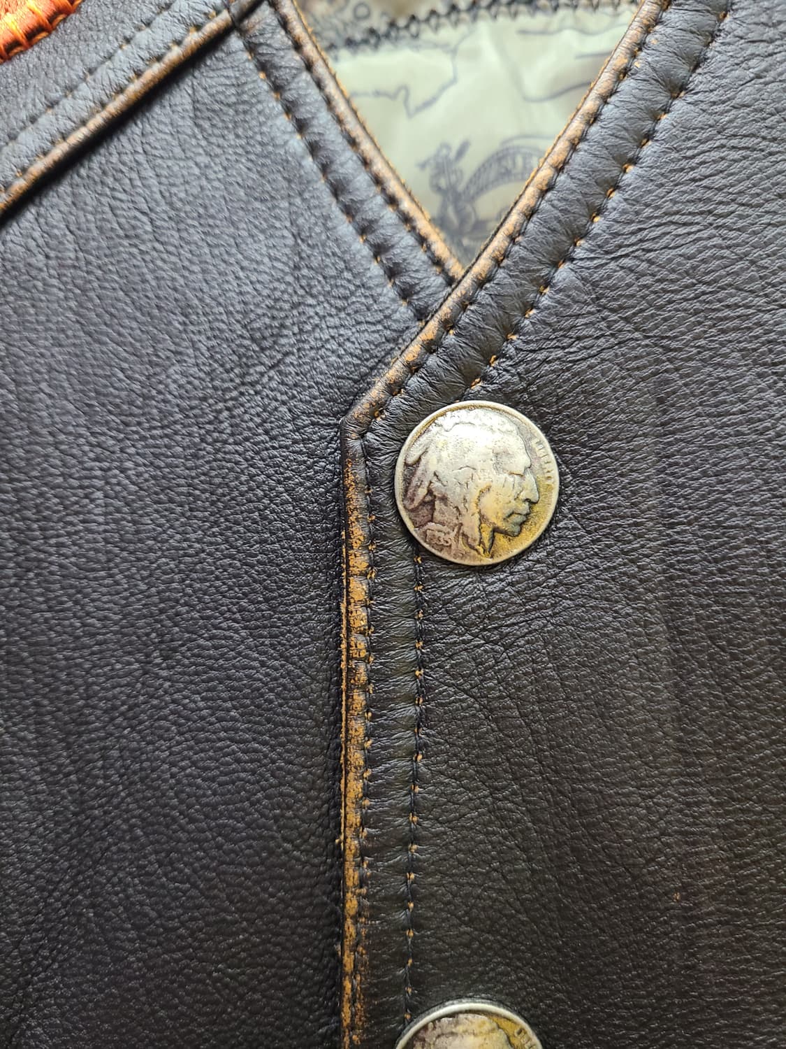 할리데이비슨 양가죽 라이더 베스트 상품이미지4