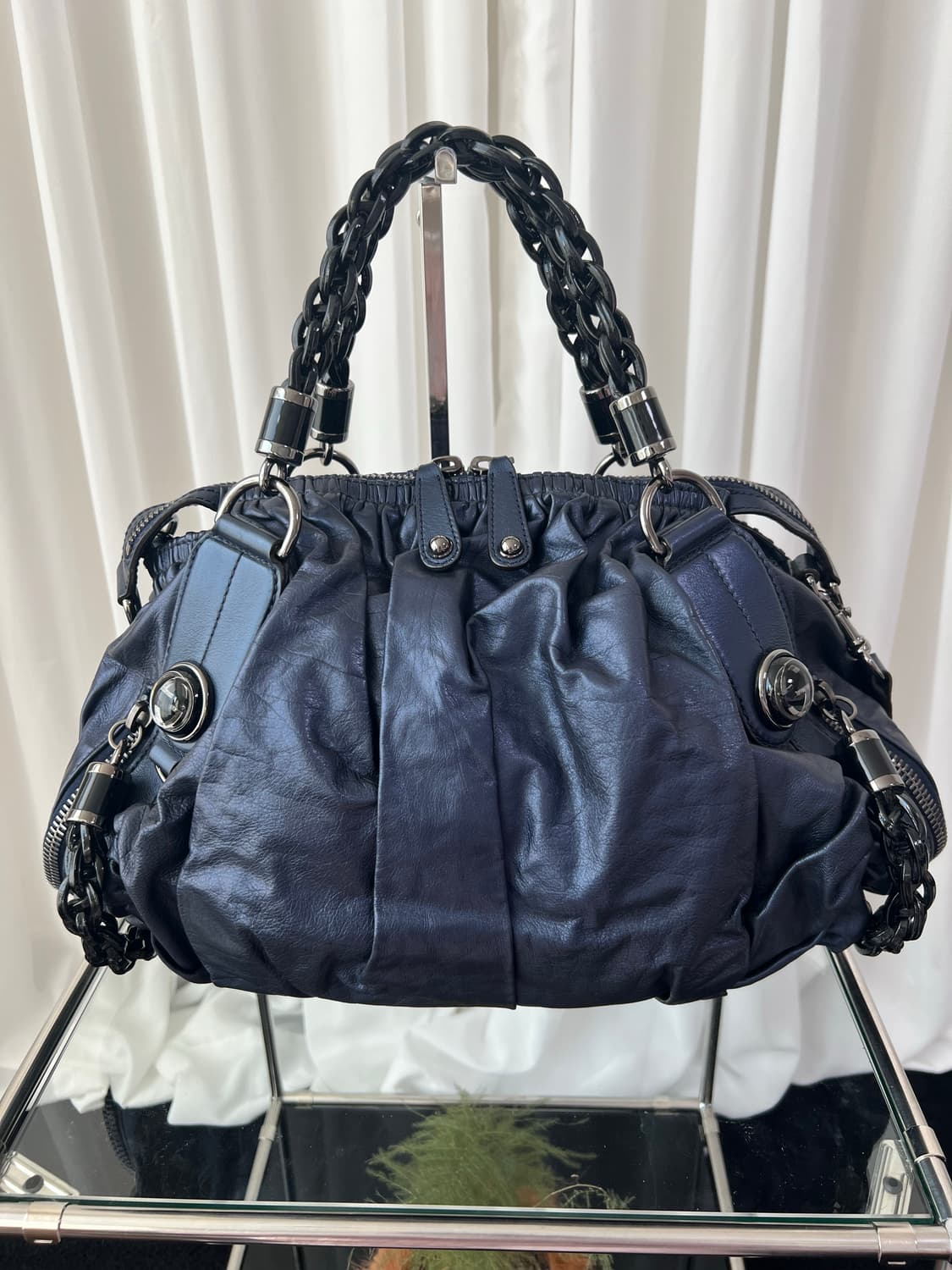 구찌 x 톰포드 바부슈카 갤럭시 미드나잇 블루 숄더백 상품이미지5