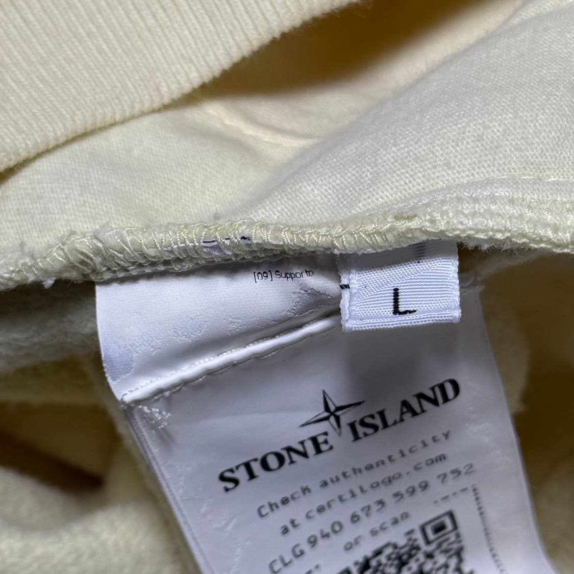 Stone Island 정품 레몬 컬러 후드티 상품이미지4