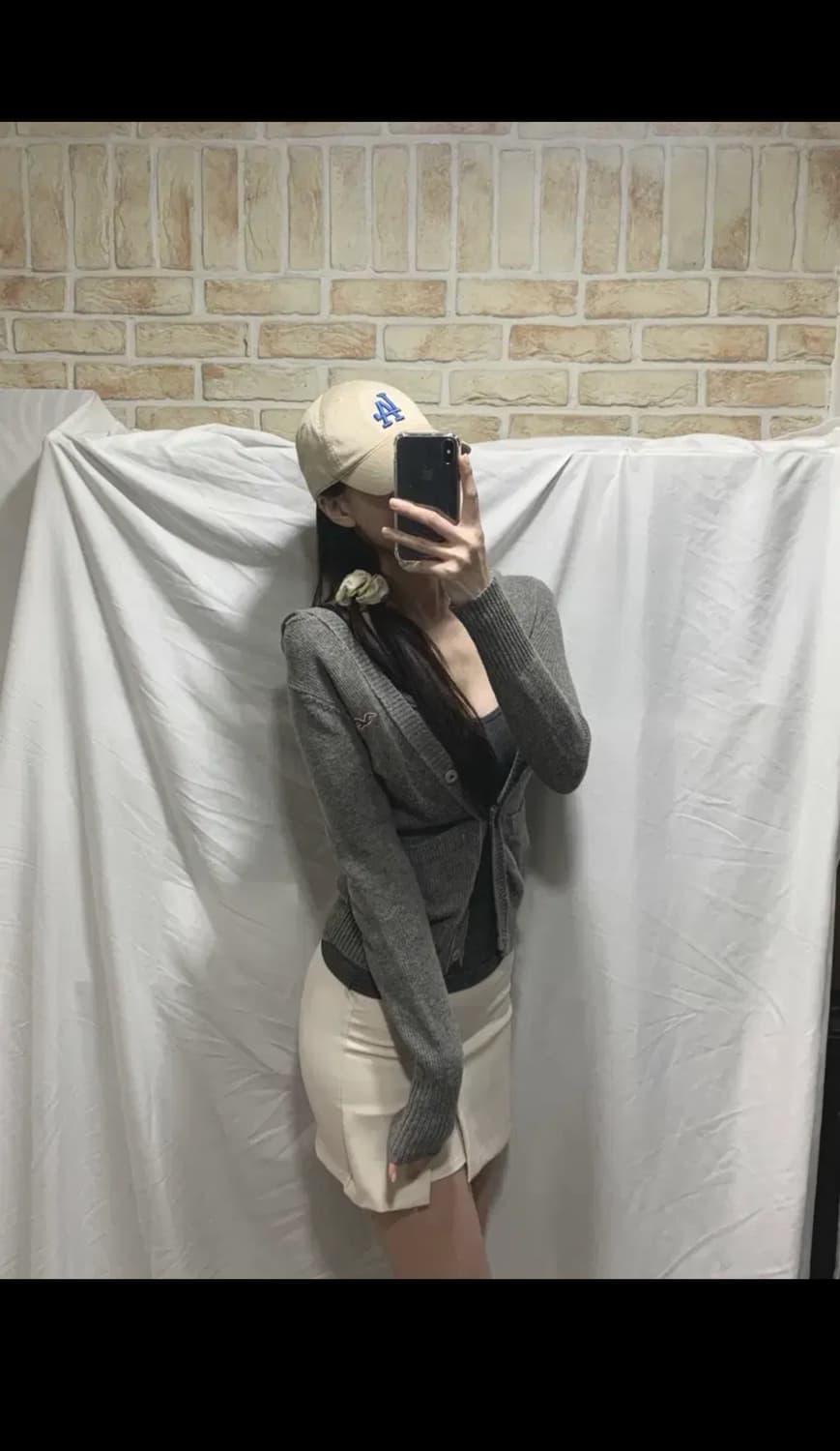 홀리스터 후드가디건 ,M,그레이 상품이미지1