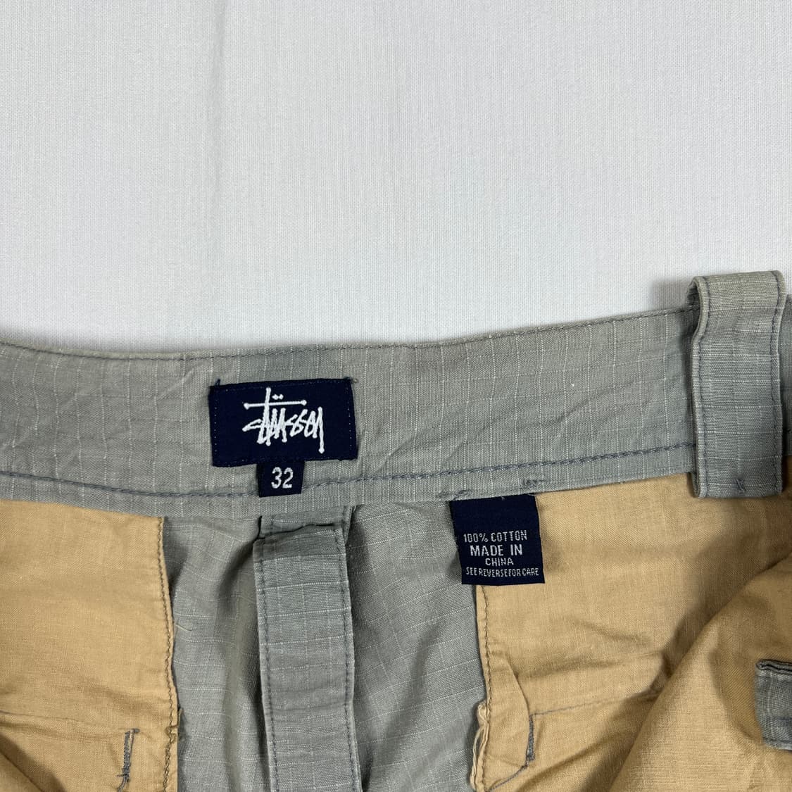 90’s 스투시 stussy 로고 카고 버뮤다 팬츠 바지 상품이미지8