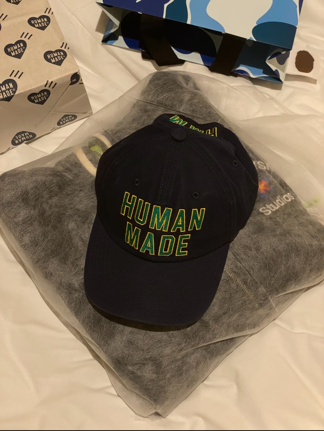 [OS] 휴먼메이드 6 패널 캡 네이비 상품이미지9