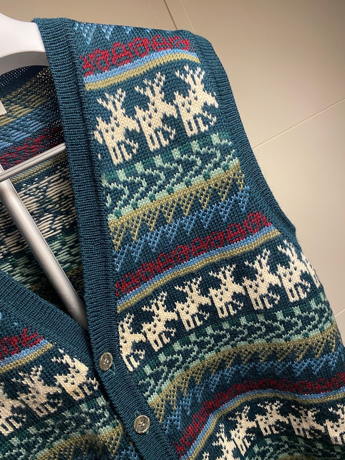 카리나 패턴 니트 조끼 상품이미지1