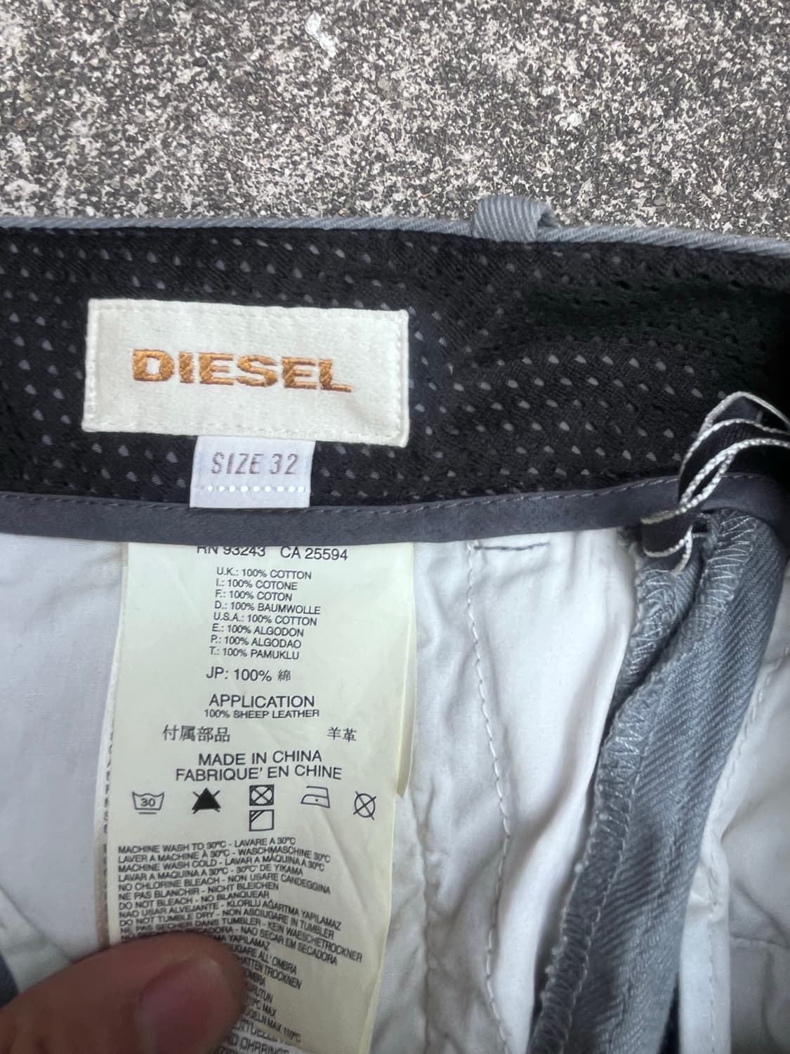 디젤 실버코튼 팬츠 상품이미지5