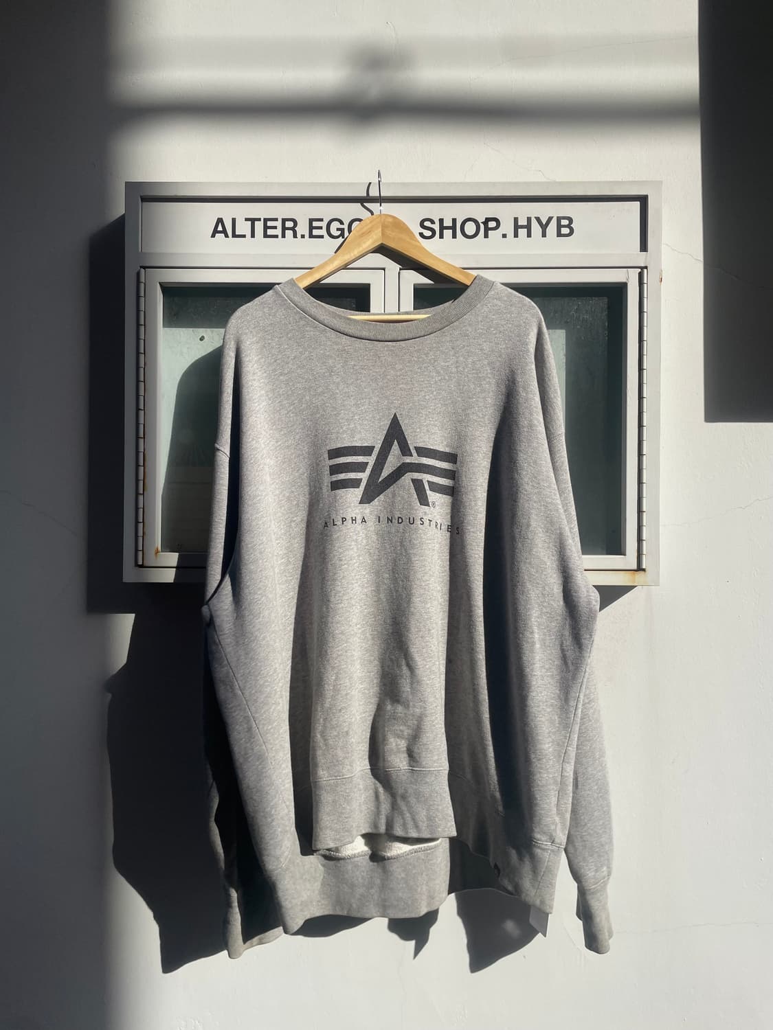 Alpha Industries biglogo grey sweatshirt 상품이미지1