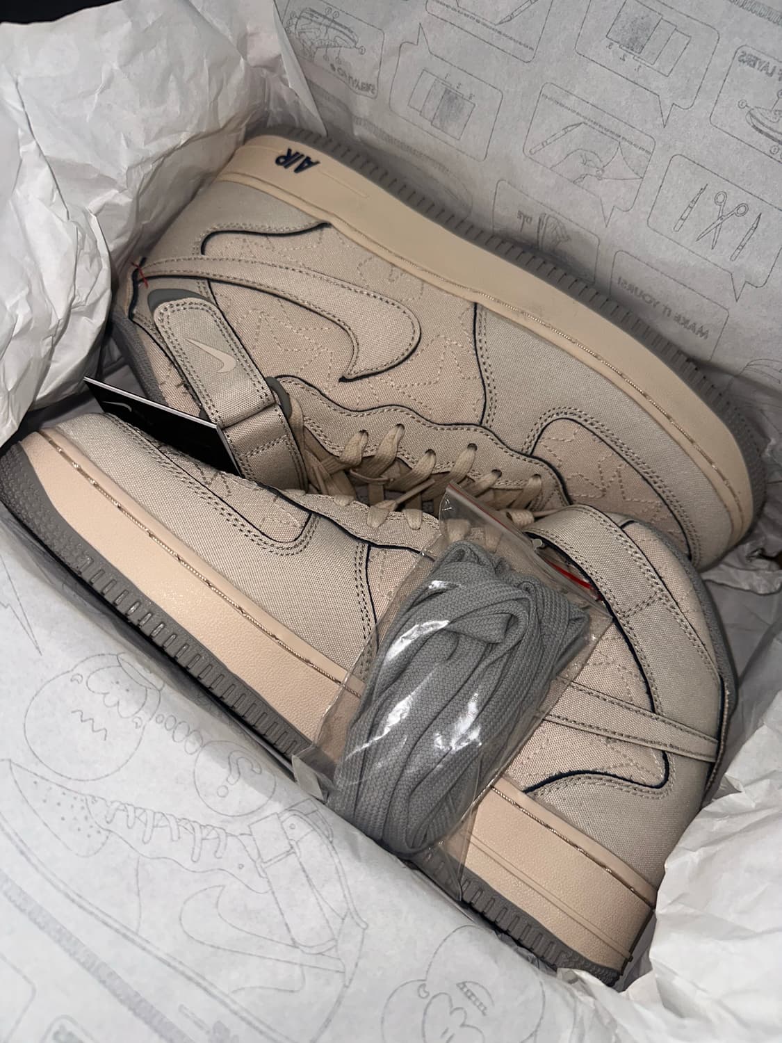 나이키 에어포스1 미드 07 펄화이트 280사이즈 상품이미지1