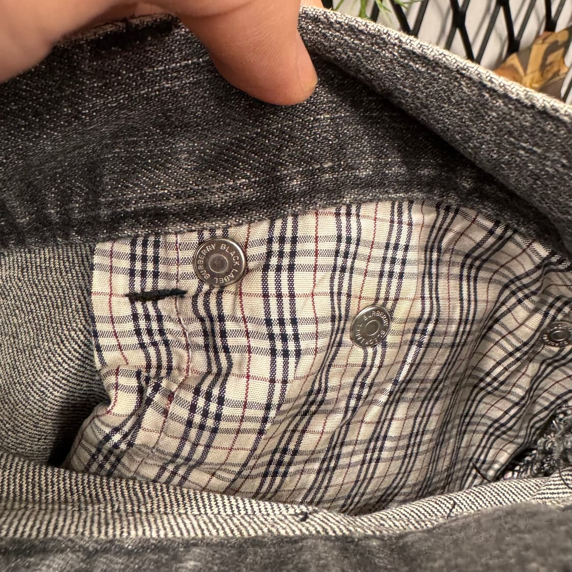 00s 버버리 블랙 라벨 데님 팬츠 스트레이트 핏 흑청 상품이미지8