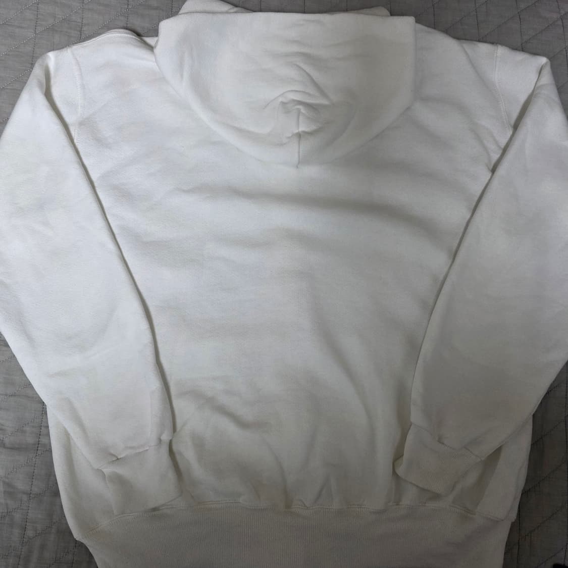 [L] 90s USA 빈티지 러셀 애슬레틱 후드집업 화이트 상품이미지4