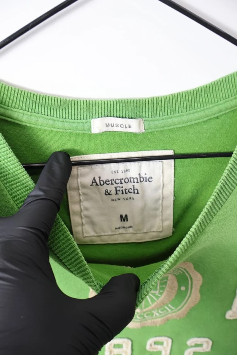 Abercrombie Green Logo Tee 상품이미지5
