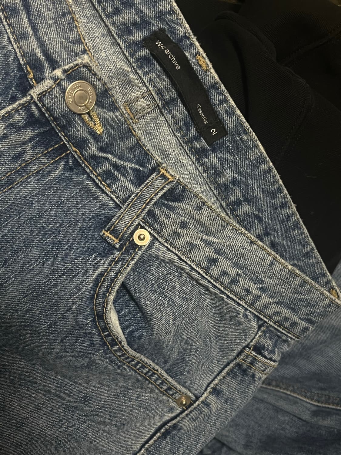 wsc archive 아카이브 데님 와이드 팬츠 상품이미지4