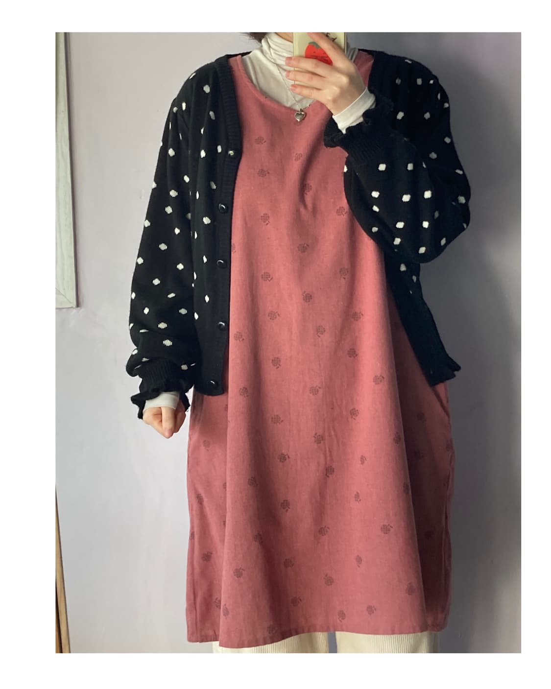 도트 프릴 가디건 상품이미지2