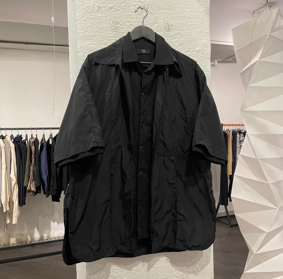 요지야마모토 레이어드 오버사이즈 셔츠 상품이미지1