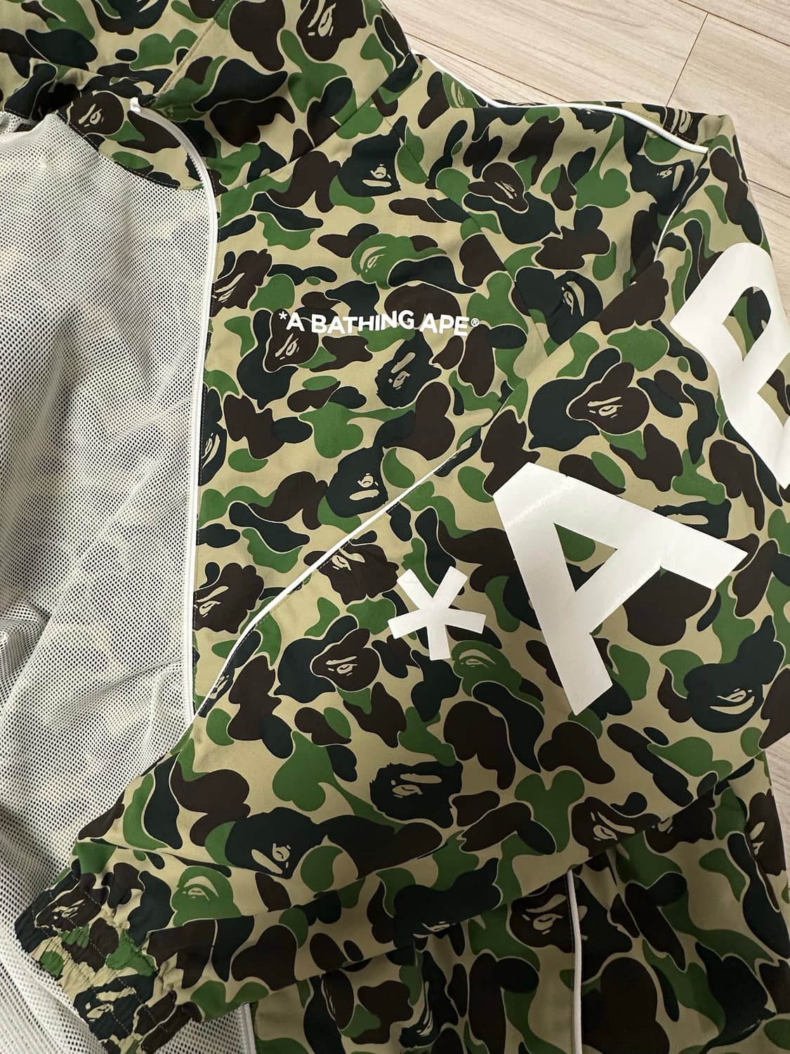 BAPE 베이프 카모 트랙 자켓 그린 상품이미지7