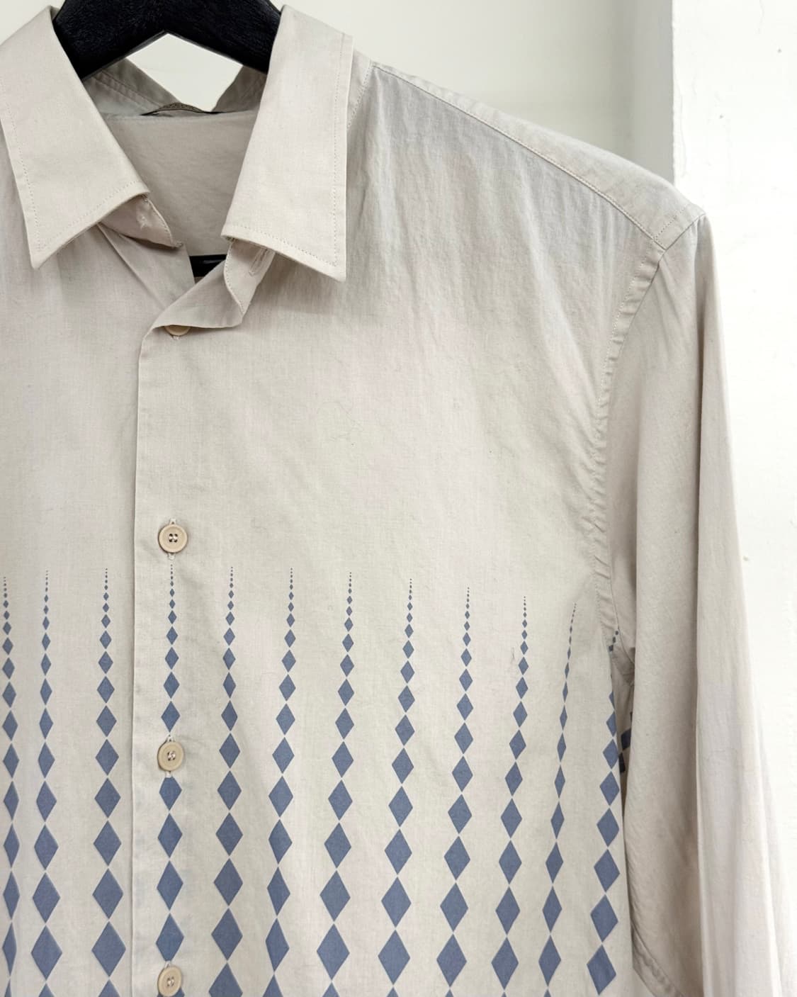보테가 베네타 웜그레이 다이아몬드 패턴 셔츠 상품이미지4