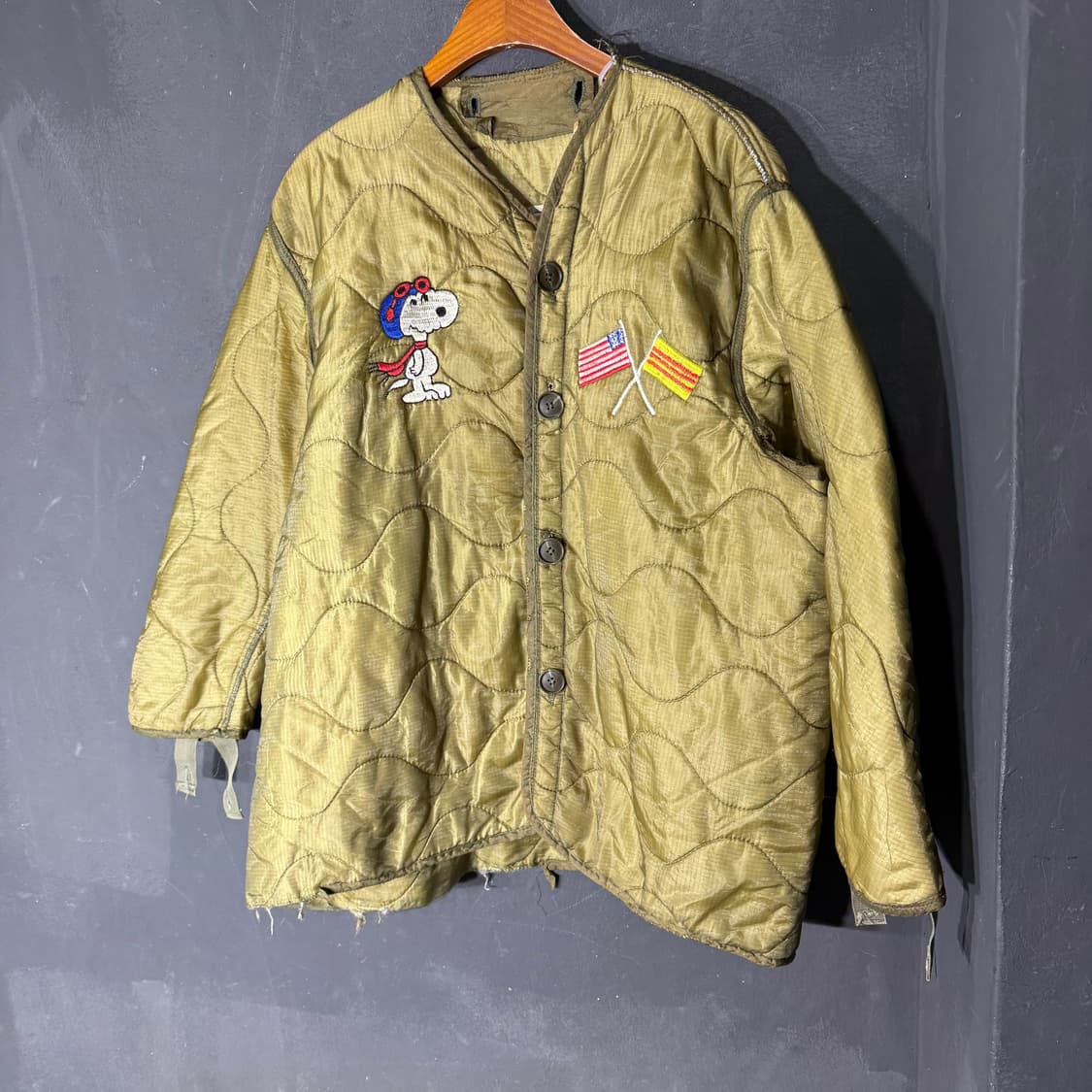 빈티지 m65 스누피 밀리터리 라이너 (L) old_8380 상품이미지3