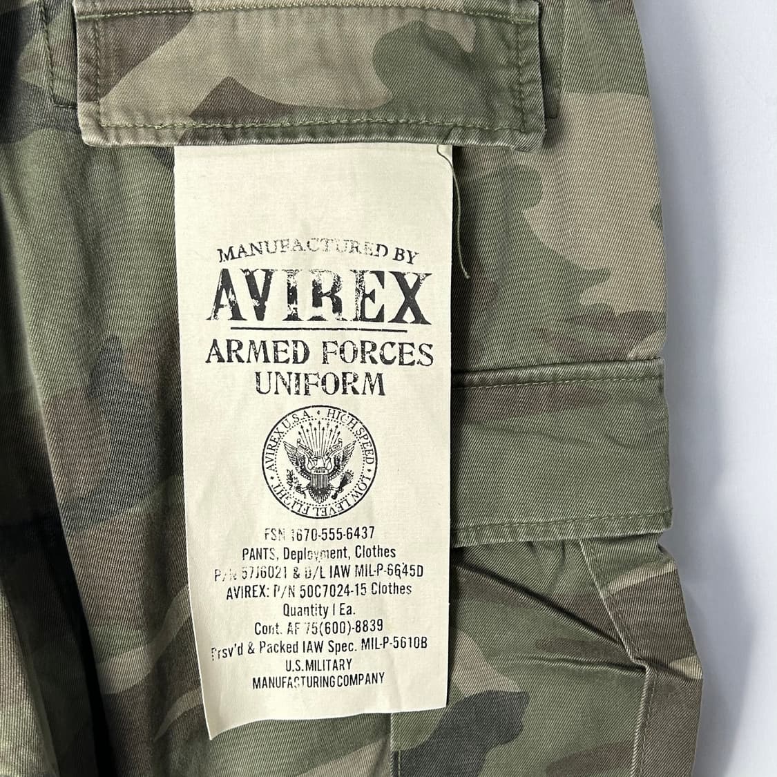 [AVIREX] 아비렉스 밀리터리 카모 멀티포켓 카고팬츠 상품이미지8