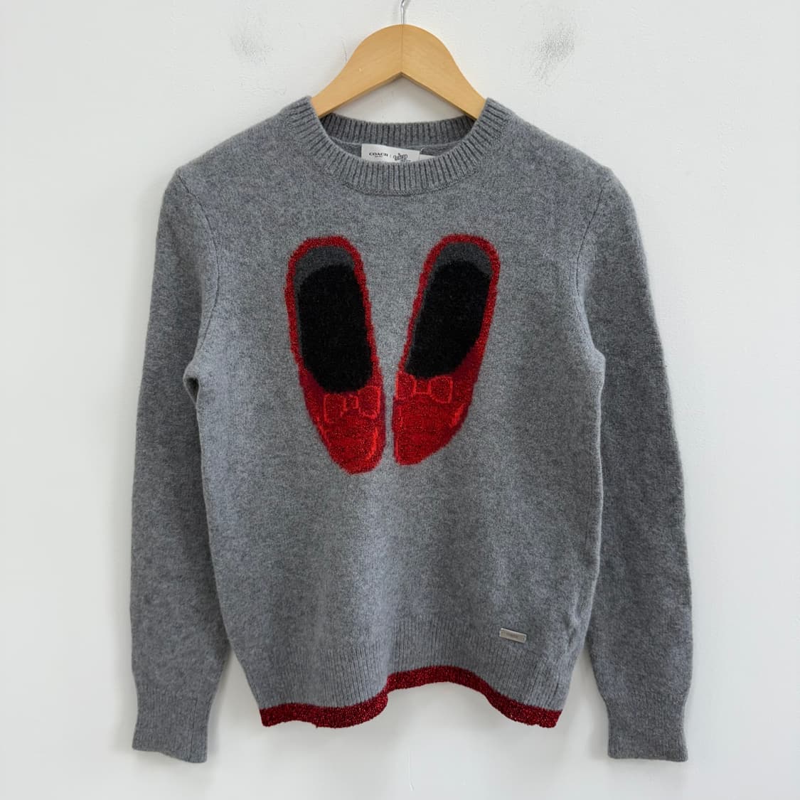 [S] 코치 오즈의 마법사 컬렉션 루비 슬리퍼 울 스웨터 니트 3679 상품이미지1