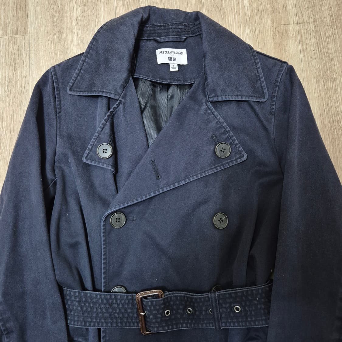 이네스 X 유니클로 콜라보 더블 코트 상품이미지2