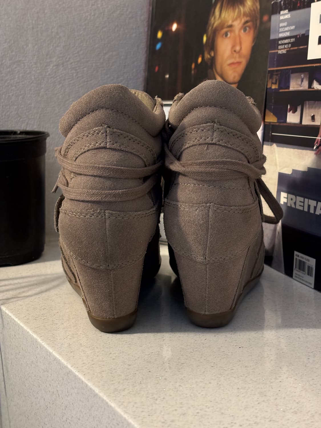 Ash 아쉬 스웨이드 웨지힐 상품이미지4