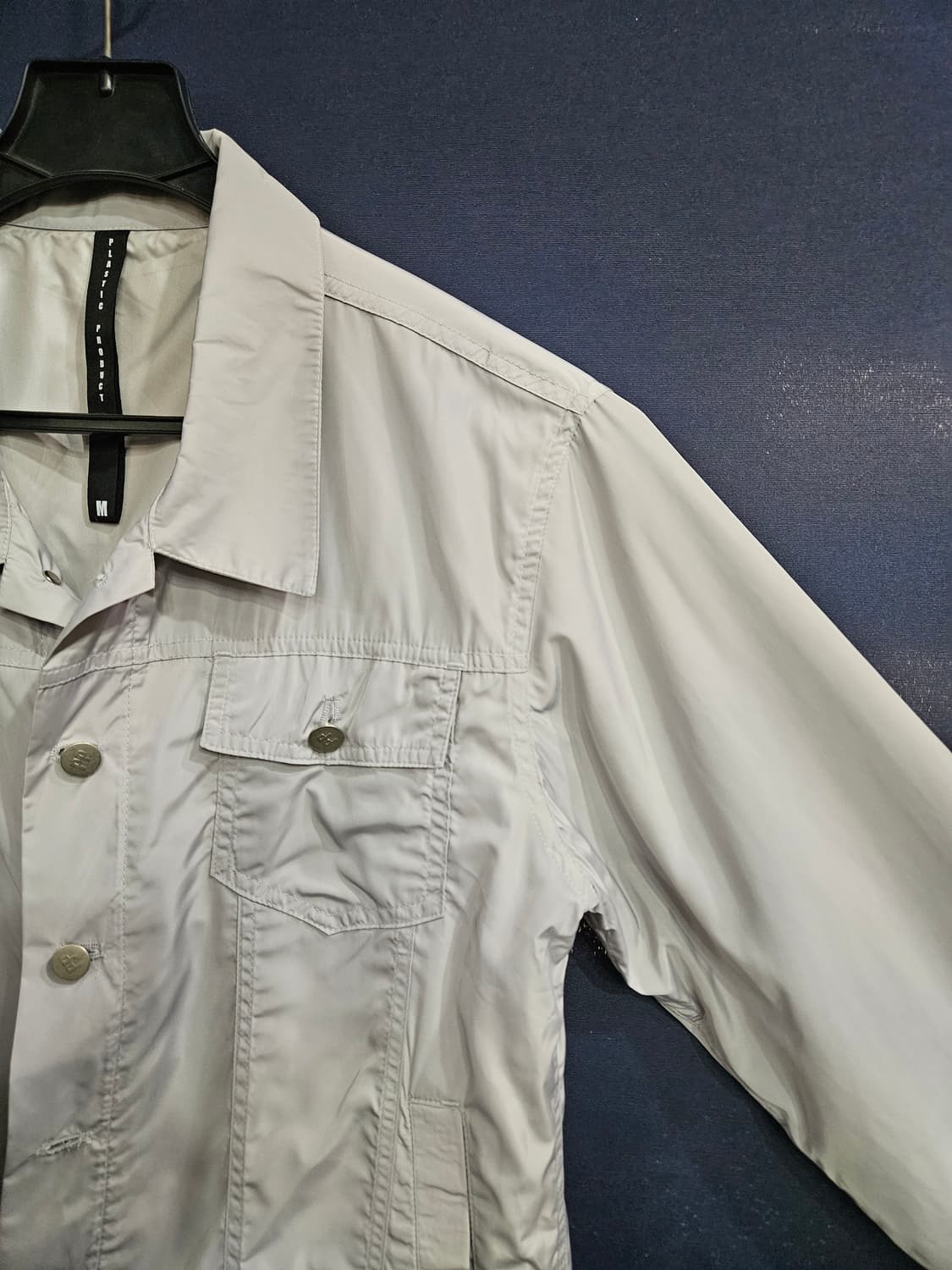 플라스틱 프로덕트 라이트그레이 남성 세미오버핏 95 방풍자켓  상품이미지4