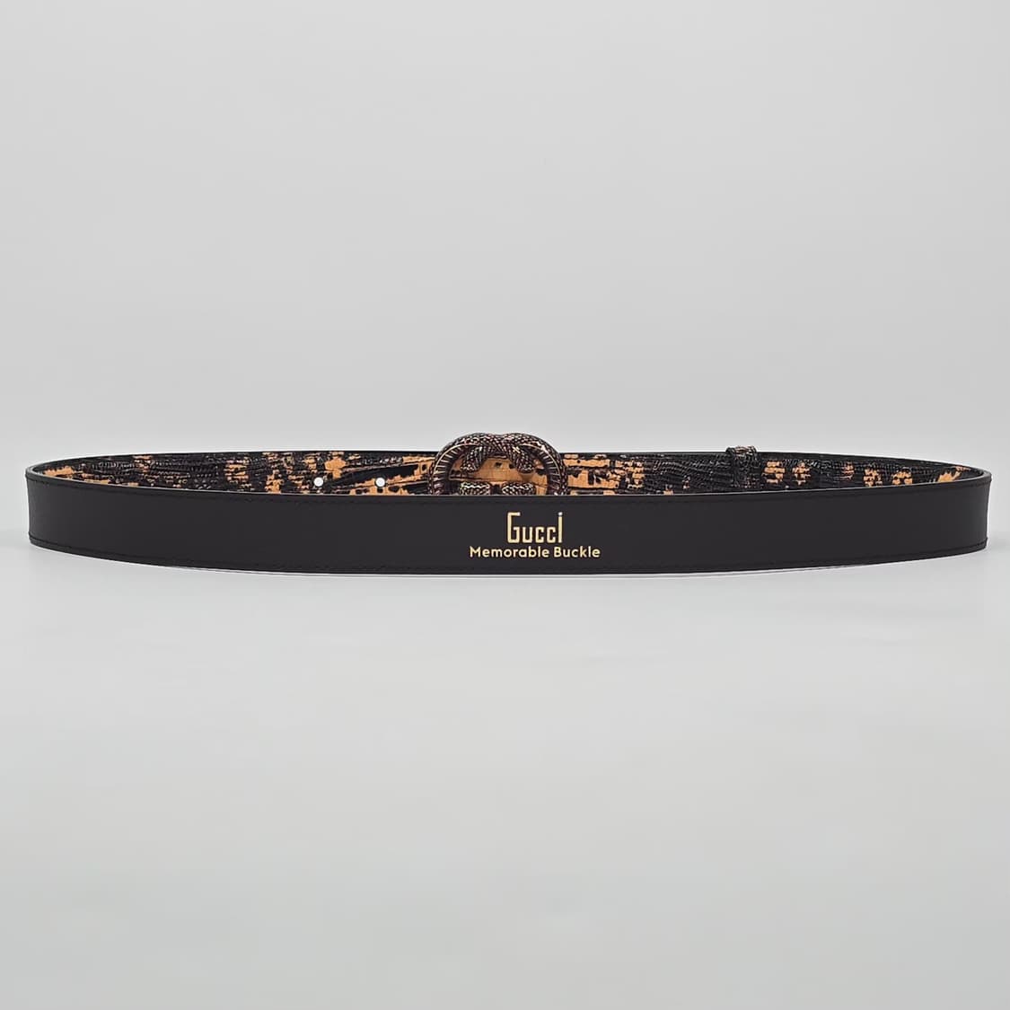 구찌 더블 G 리쟈드 프린트 벨트 ( 80 ) 상품이미지4