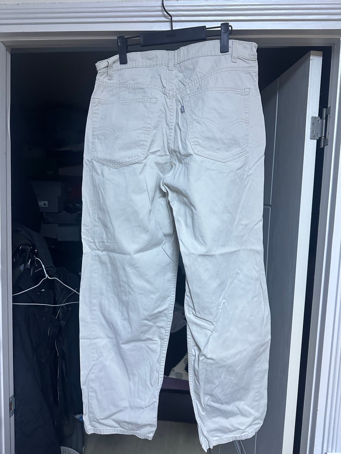 [34X32] 90s 빈티지 리바이스 실버탭 배기 코튼 팬츠 상품이미지5