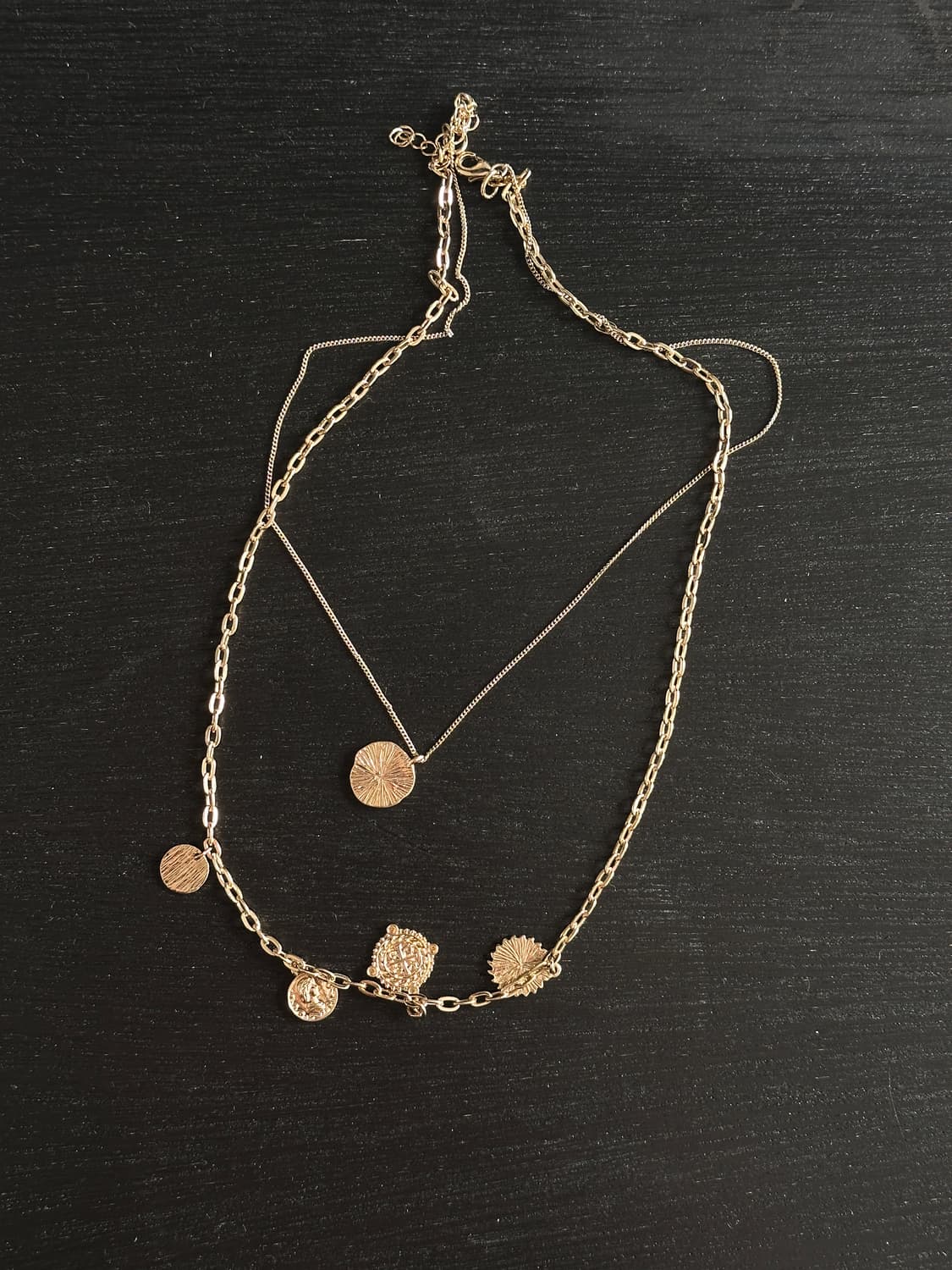 zara 레이어드 롱 골드 네크리스 상품이미지1