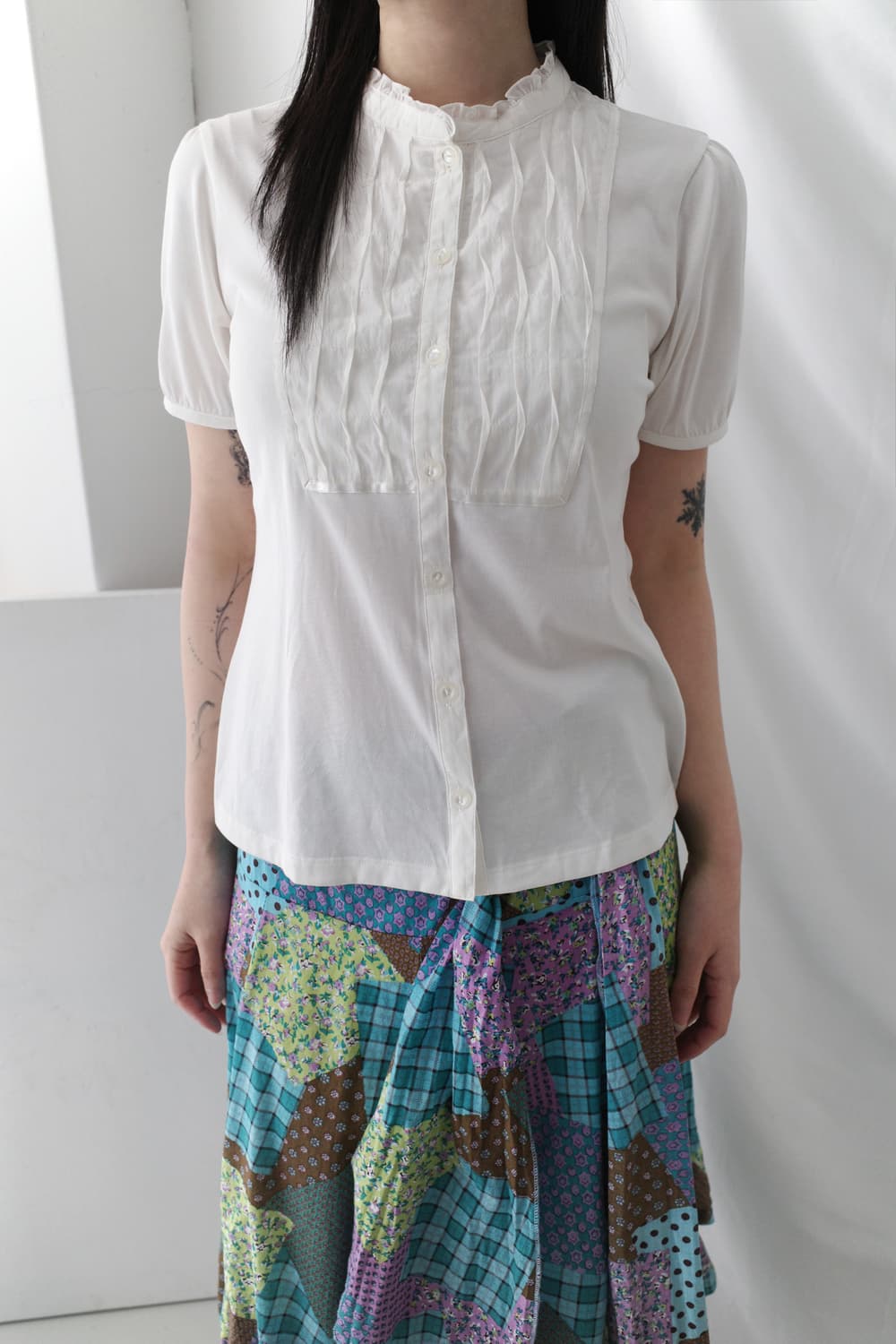 tuck half blouse 상품이미지5