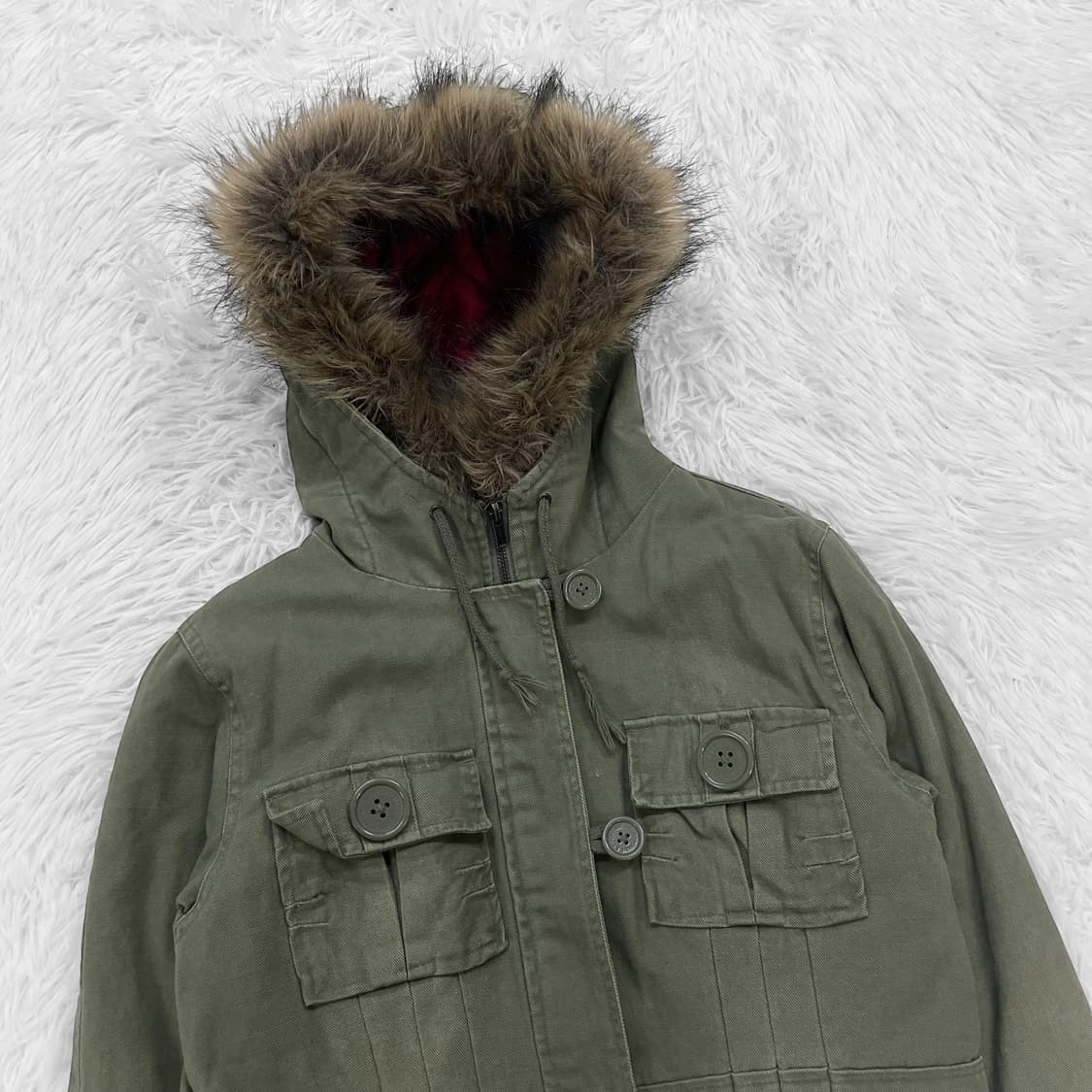 아베크롬비 울프죠 멀티 포켓 자켓 카키 상품이미지3