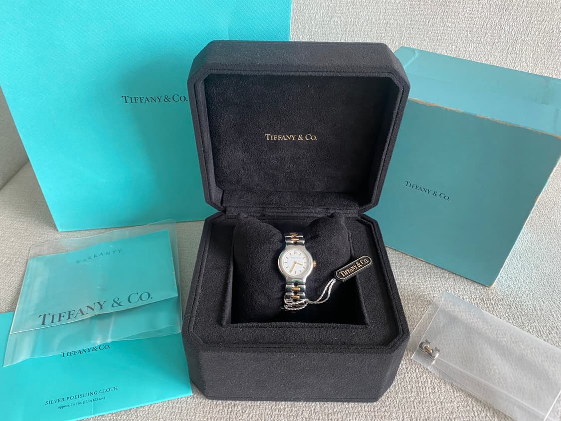 티파니 티솔로 24mm 여성용 스몰 18k 콤비 쿼츠 상품이미지2