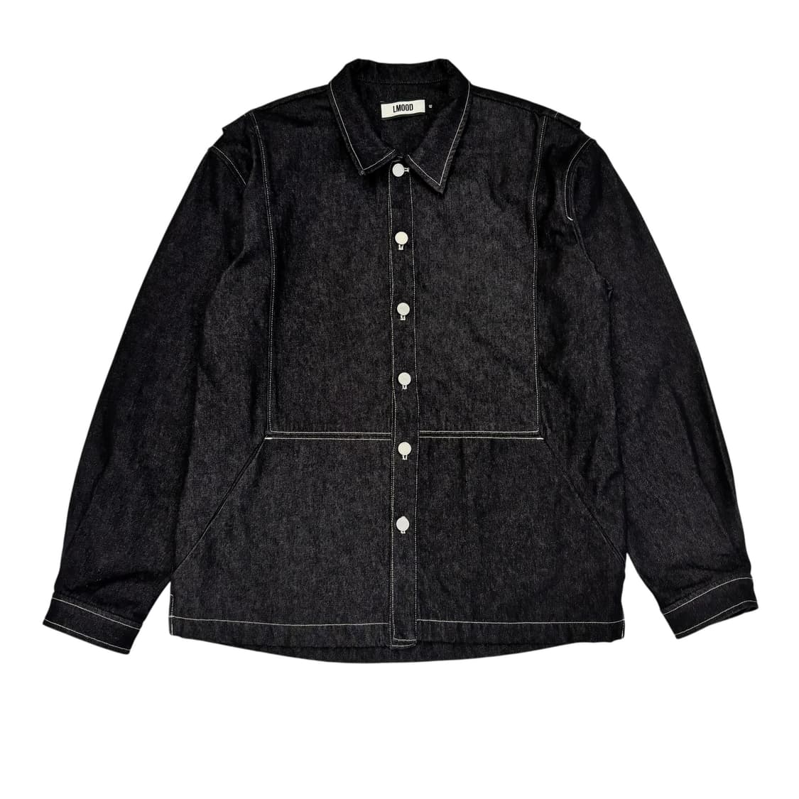 엘무드 콘트라스트 스티치 데님 자켓 상품이미지1