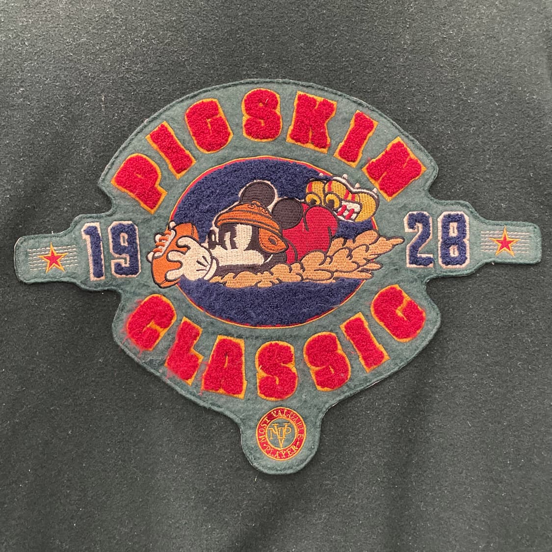 Rare! 90s 디즈니 오리지널 미키마우스 피그스킨 클래식 바시티 자켓 상품이미지4