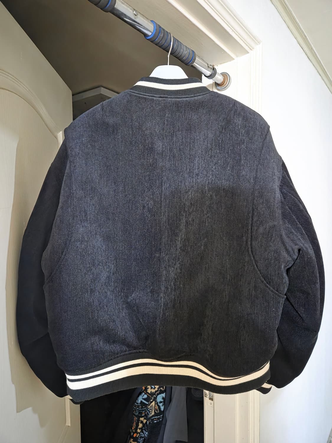 이에이 벨벳 봄버 집업 자켓 L 상품이미지3