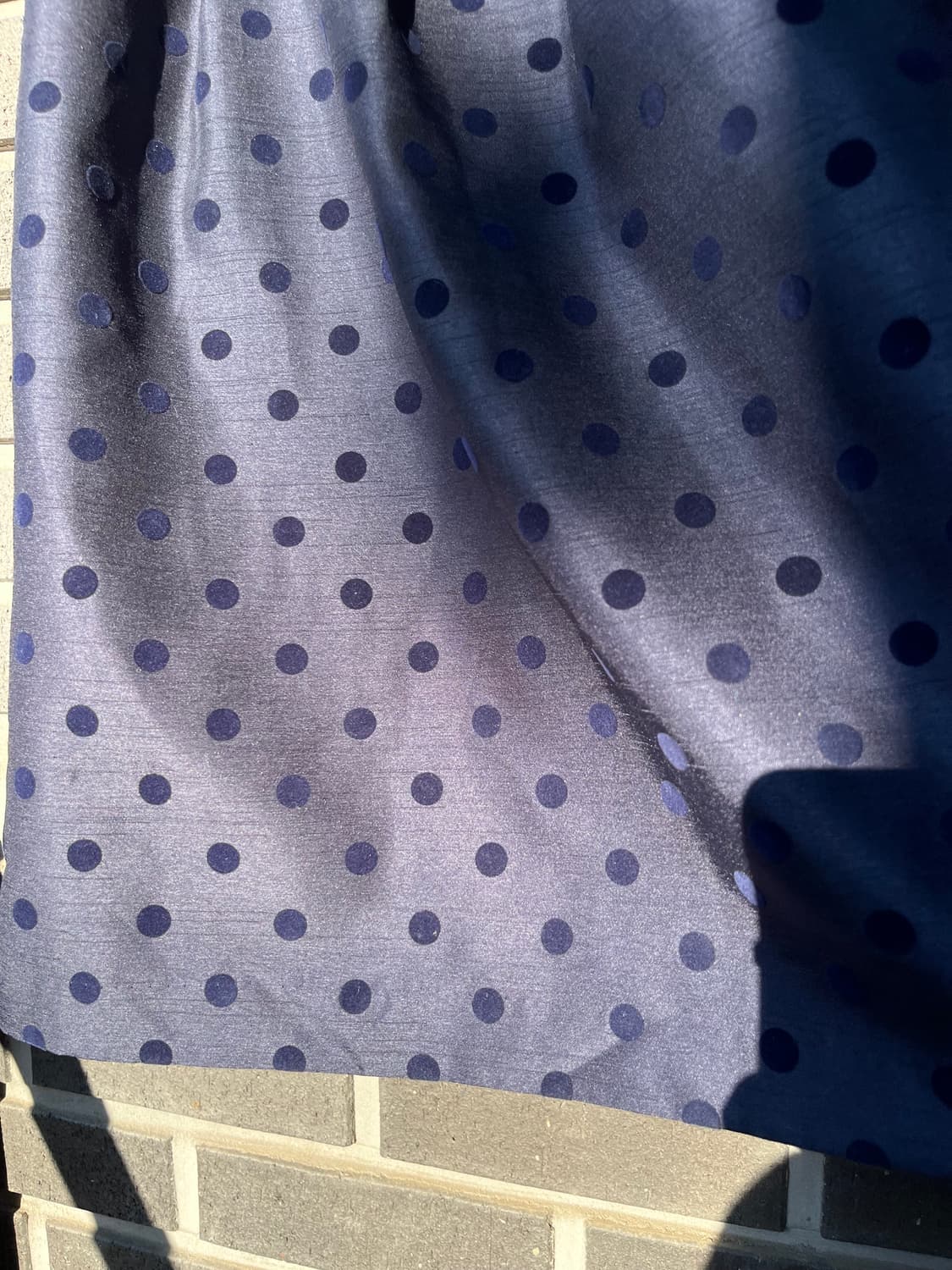 벨벳 도트 스커트 네이비 상품이미지10