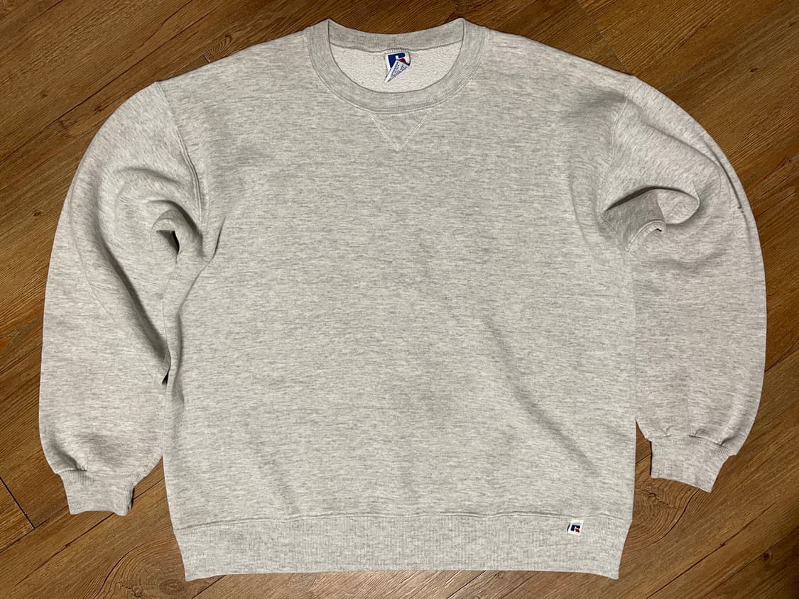 90s 러셀 애슬레틱 스웻셔츠 그레이 XL 미제🇺🇸 상품이미지1