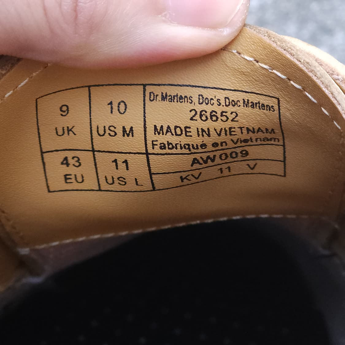 [9UK] 닥터마틴 1461 누벅 가죽 3홀  슈즈 (280~285) 상품이미지8