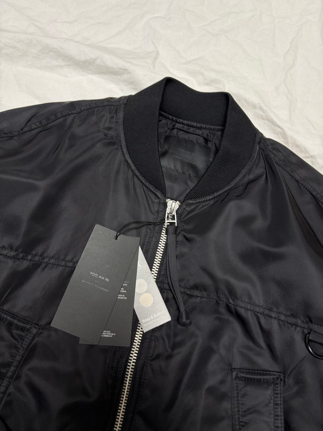 [새상품] 유아인 x 무신사 스탠다드 ma-1 마원 / L사이즈 상품이미지3