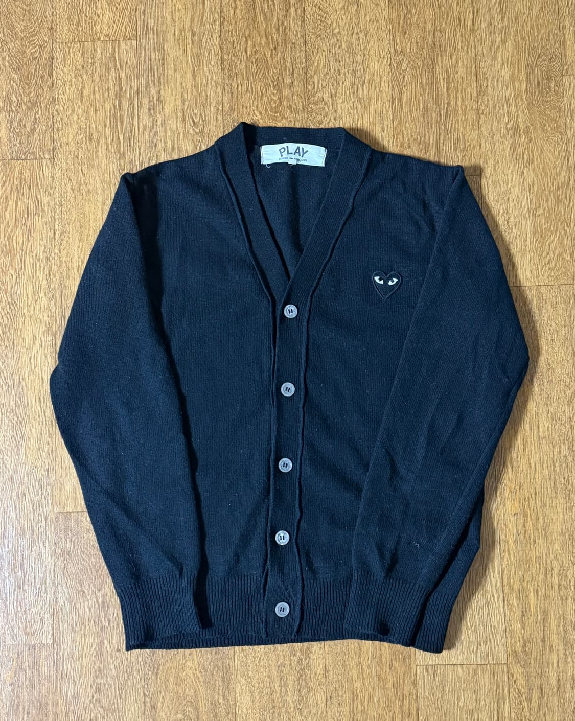 (급처!) 꼼데가르송 블랙와펜 가디건 L 상품이미지1