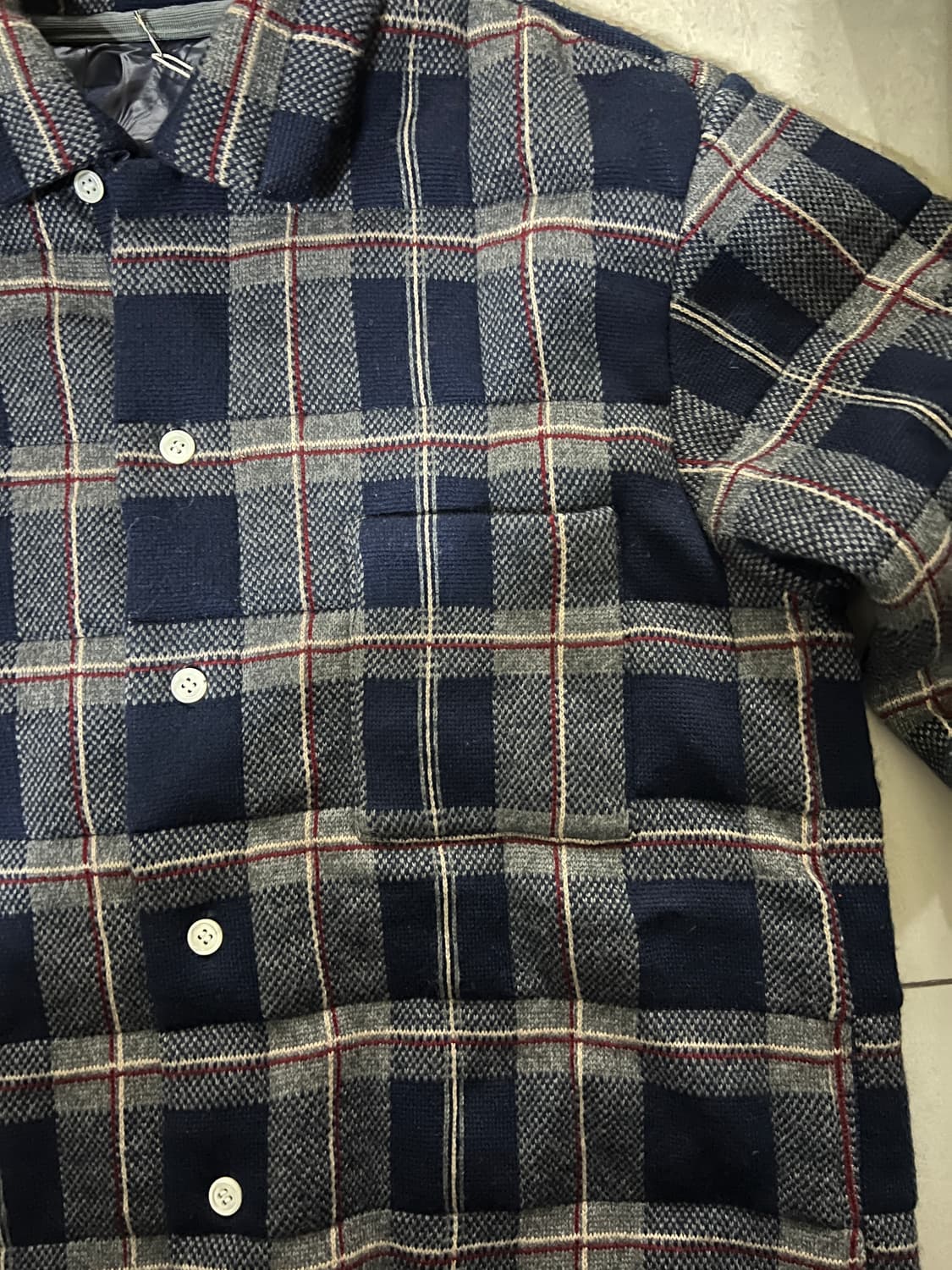 sacai Check Hybrid Shirt Jacket 상품이미지3