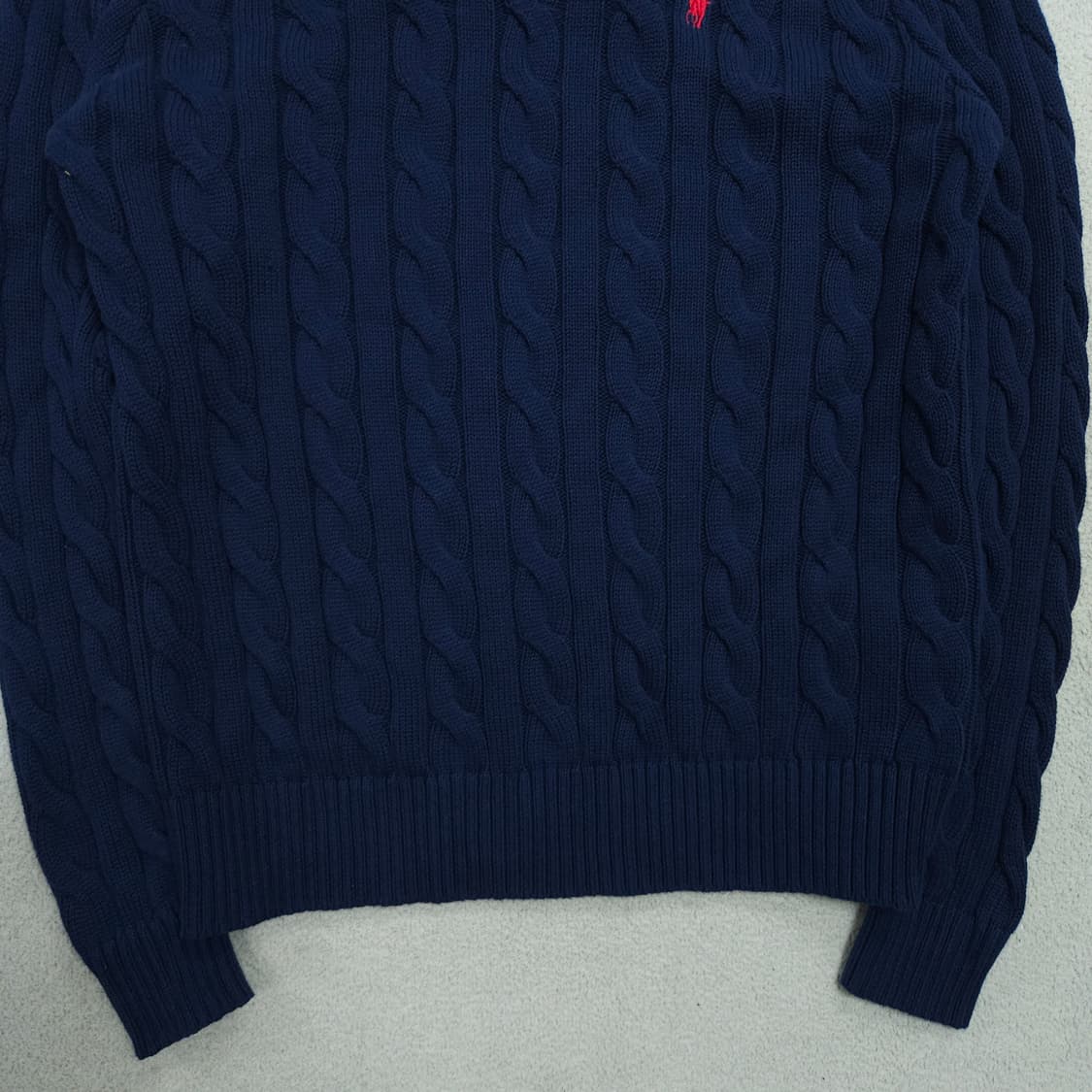 폴로 랄프 로렌 신형 케이블 니트 M 네이비 상품이미지3