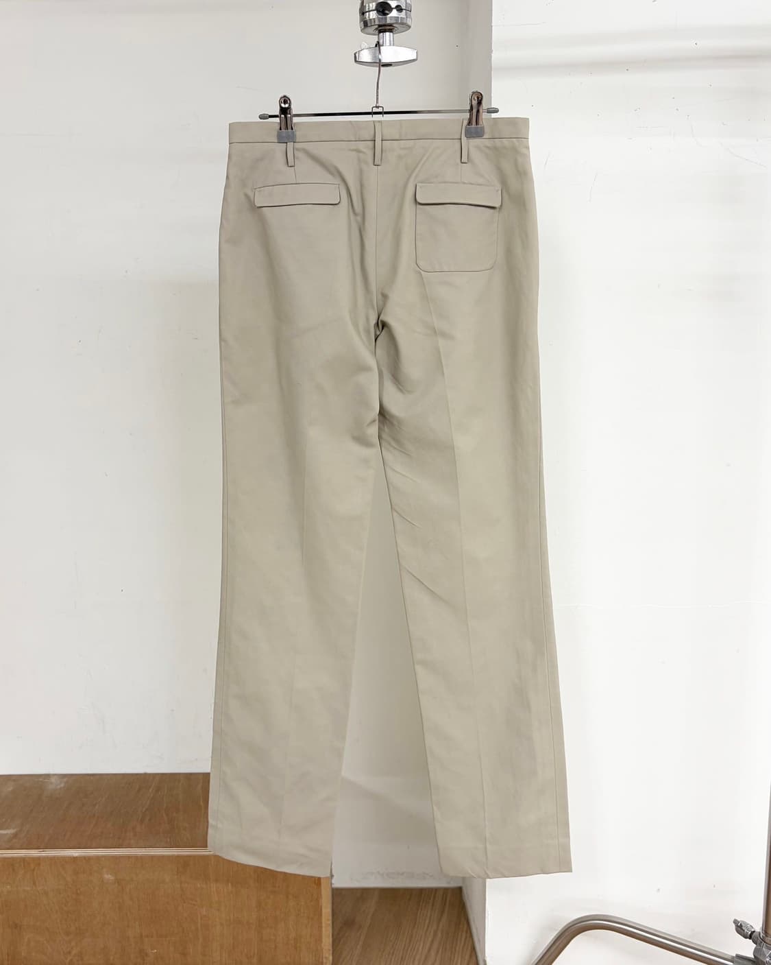 질샌더 베이지 스트레이트 트라우저 코튼 팬츠  상품이미지6