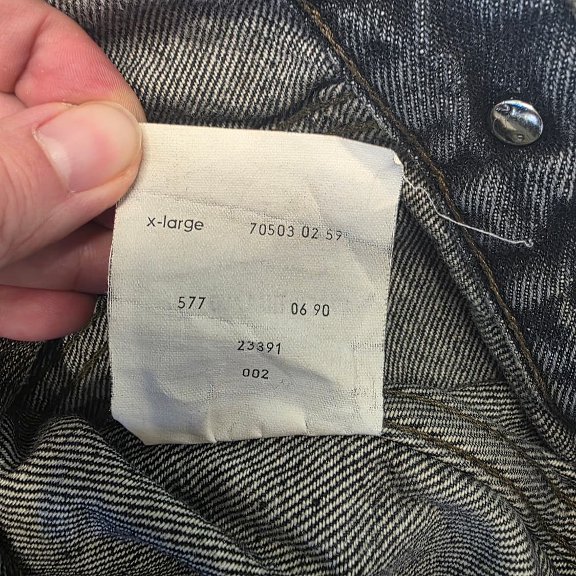 [XL]90s 리바이스 70503-02 블랙 트러커 자켓 상품이미지7