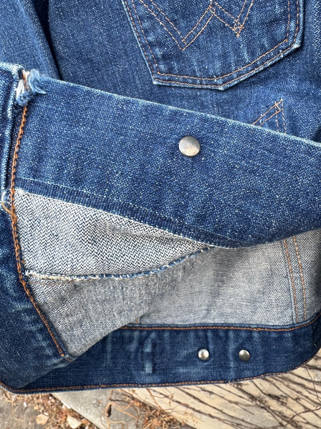 70s 랭글러 빈티지 126mj 124mj 데님 트러커 자켓 44 상품이미지6