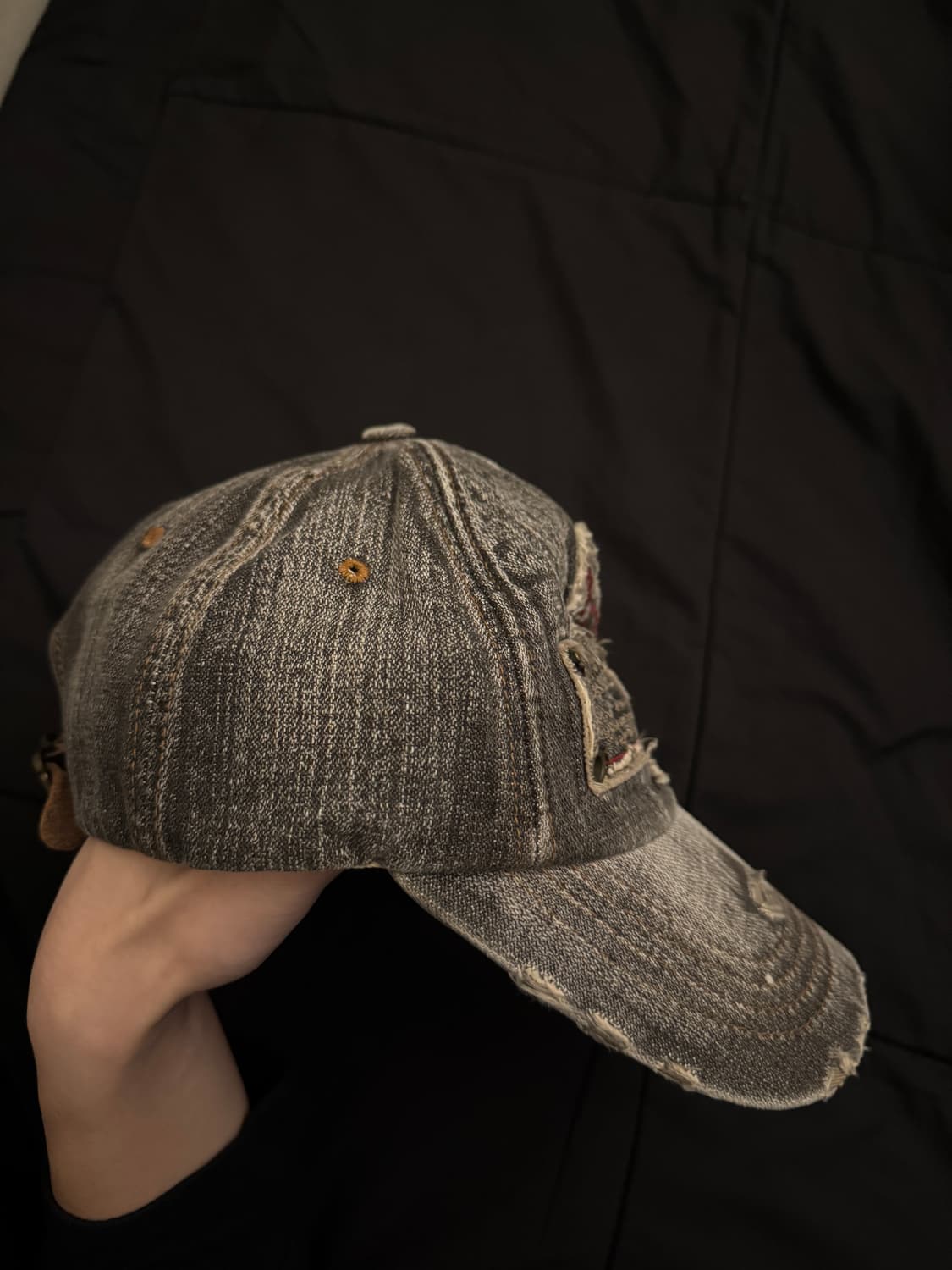 핑크팬서 y2k 데님 그런지 볼캡 상품이미지5