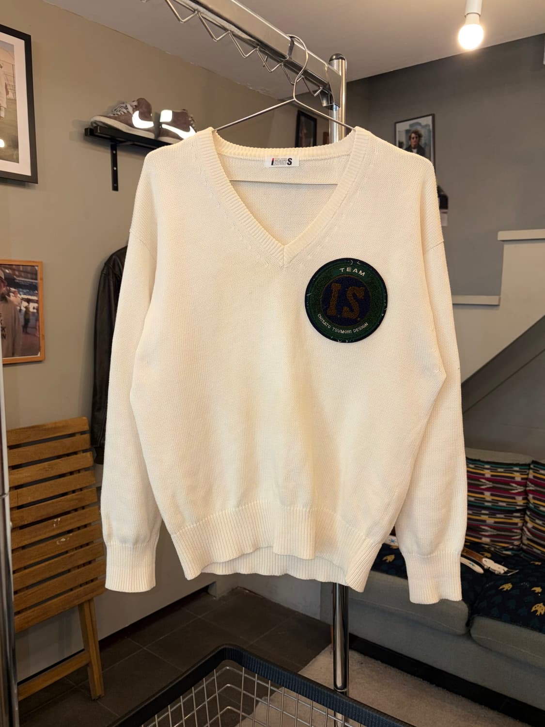 90‘s Issey Miyake I.S embroidered knit 상품이미지5