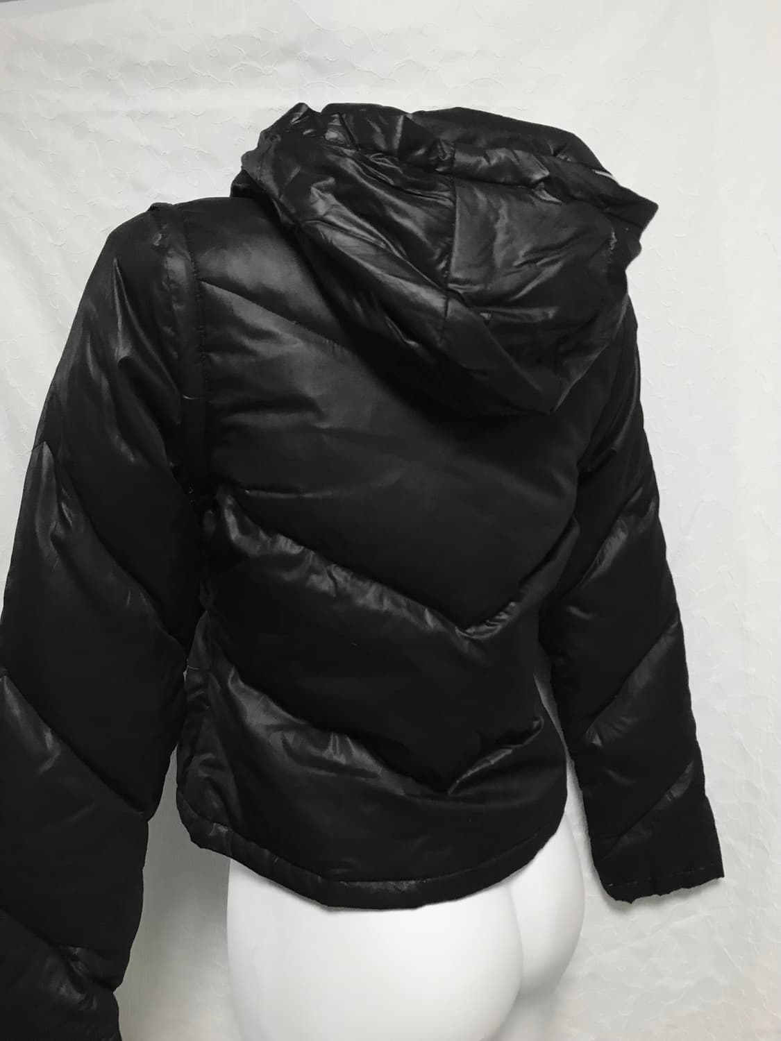 빈티지 펑크 2way 큐빅 버튼 패딩 자켓 상품이미지4